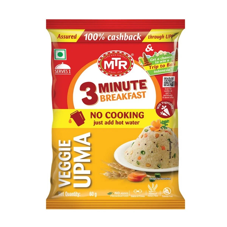 Mtr Instant Vegetable Upma 60G