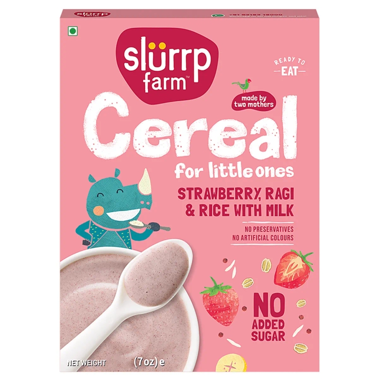 Slurrp Farm Strawberry Cereal With Ragi 200g