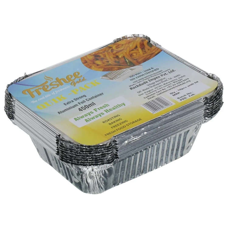 Freshee Alum Container 450 ml 10s
