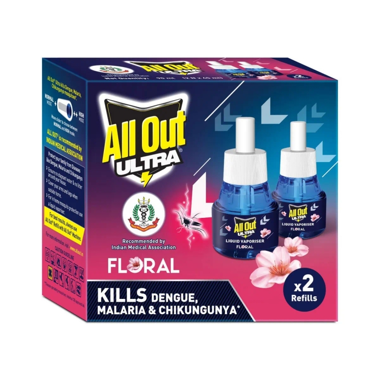 All Out Refill Floral Twin 45Ml X 2