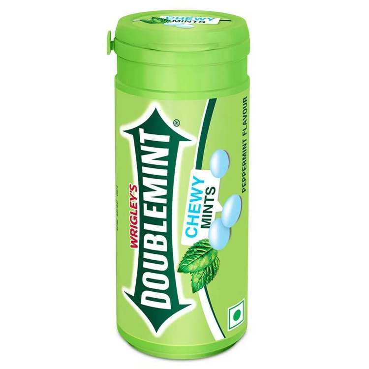 Wrigleys Double mint Chewy mints Pepper Mint Tube 30.4g