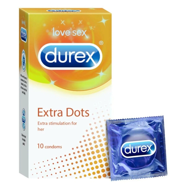 Durex Condoms Extra Dots 10s