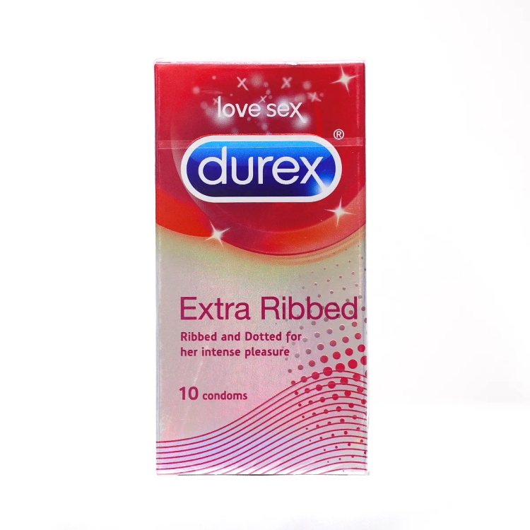 Durex Condoms Extra Ribbed 10s