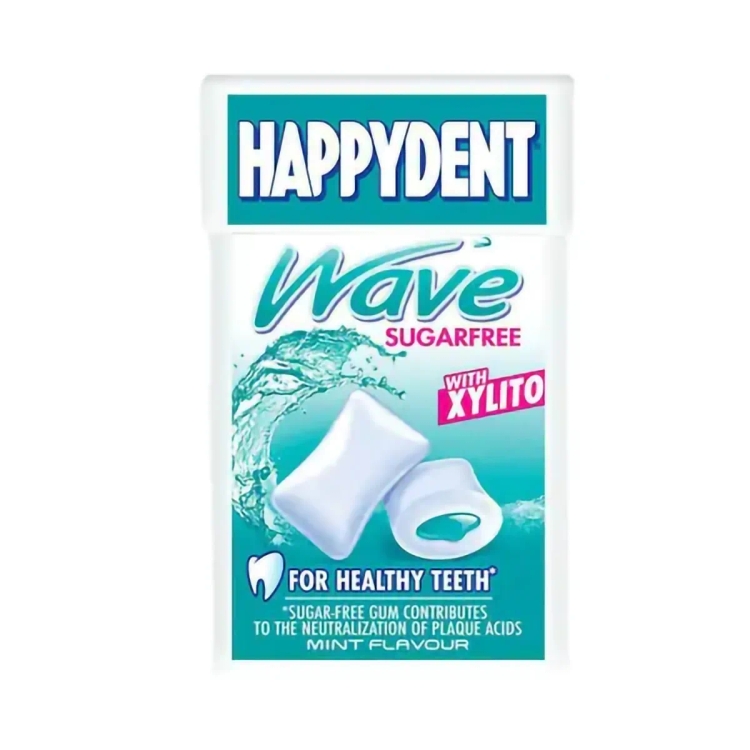 Happydent Wave Xylitol Mint Flip Top 16g