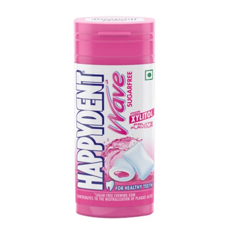Happydent wave Xylitol Fruits Packed Bottle 28.9g
