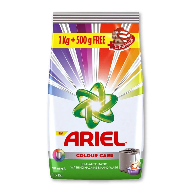 Ariel Color  Detergent Powder 1Kg+500G