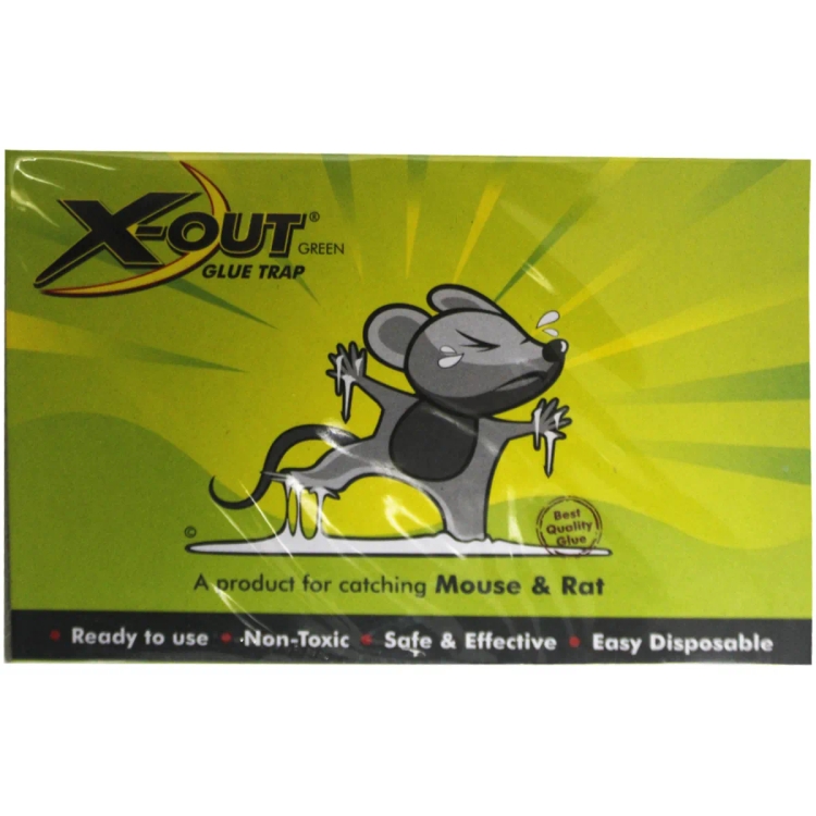 X Out Rat Glue Trap Green Small
