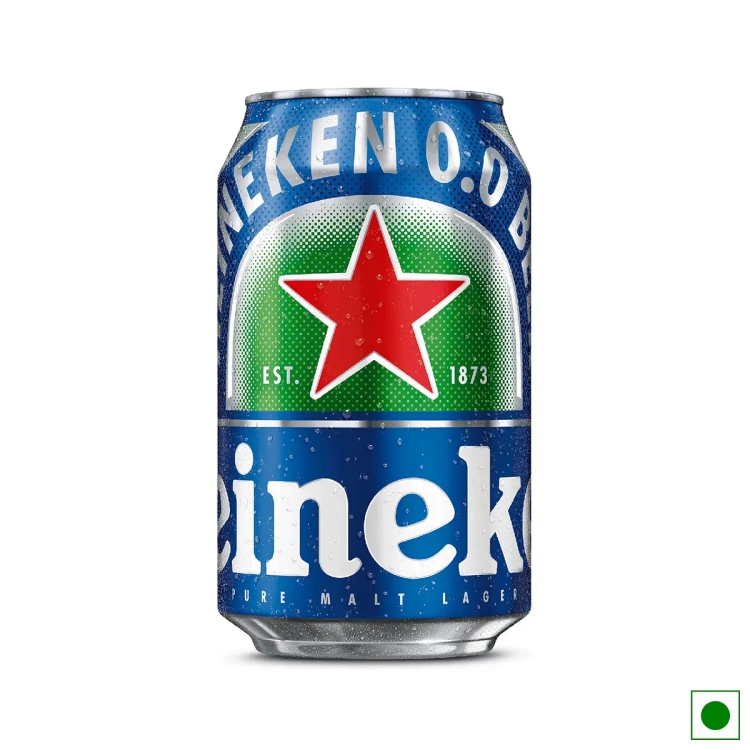 Heineken 0.0 % Non Alcoholic Beer Can | 300ml