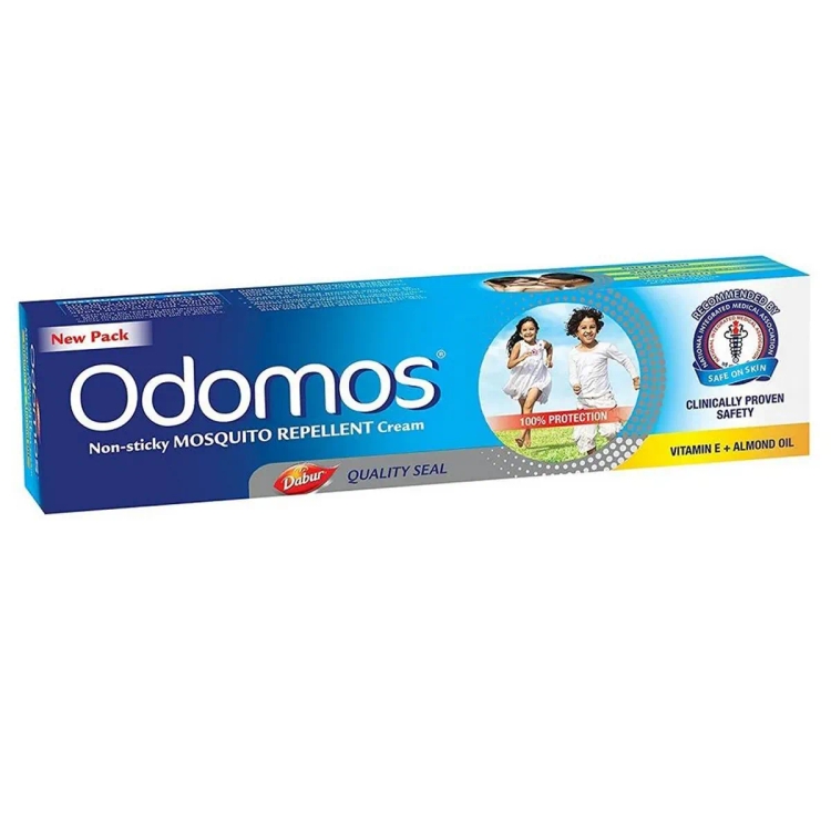 Odomos Mosquito Repellent Cream Vitamin E + Almond 100G