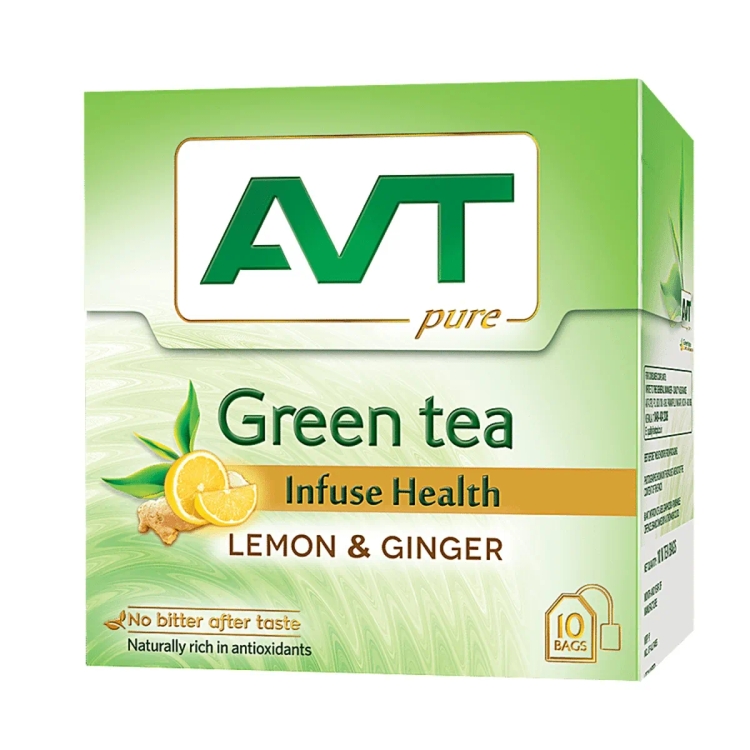 AVT Green Tea 10s Ginger Lemon