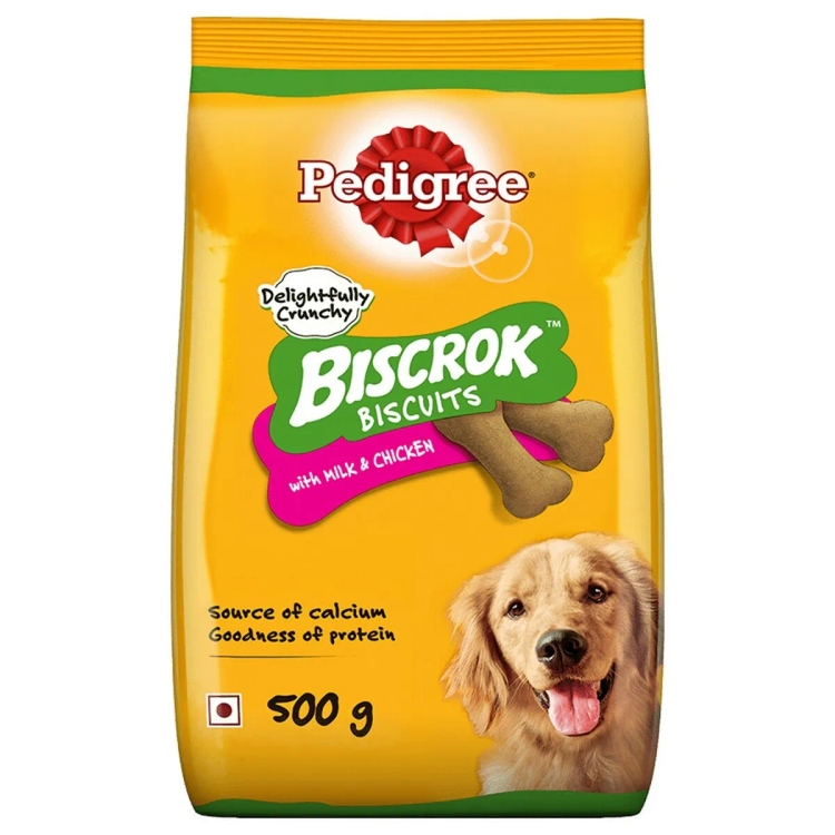 Pedigree Biscrok With Milk & Chicken 500g