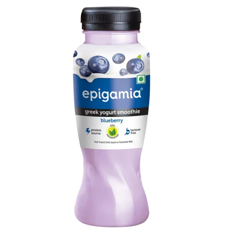 Epigamia Greenk Yogurt Smoothie Blueberry 200ml