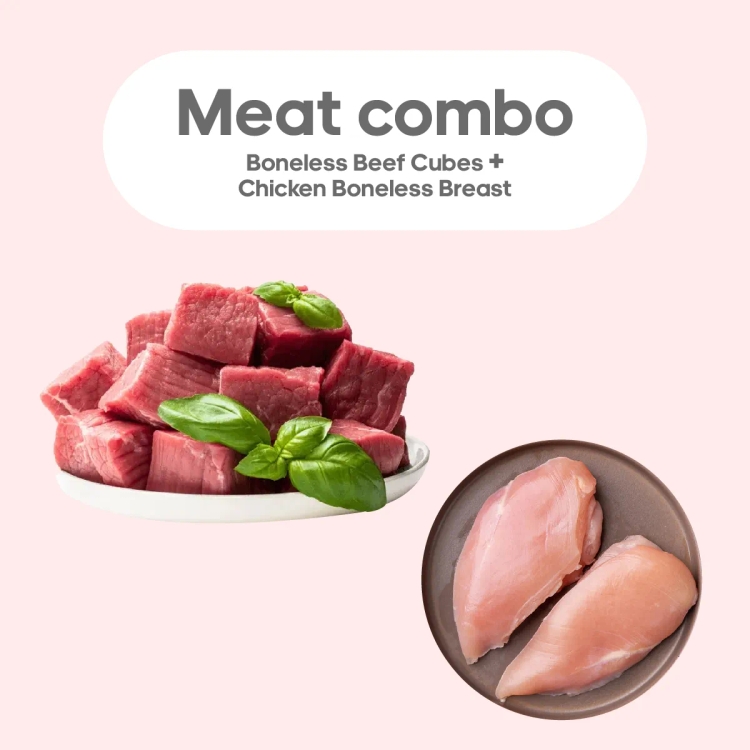 Boneless Beef Cubes & Chicken Boneless Breast Combo