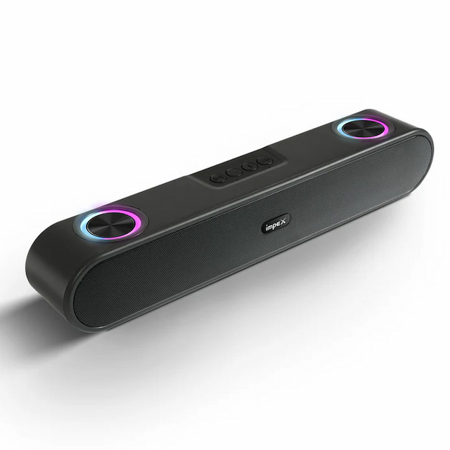 Impex Soundbar MusikBar M1012 12 W Bluetooth Soundbar with RGB Light (Black)