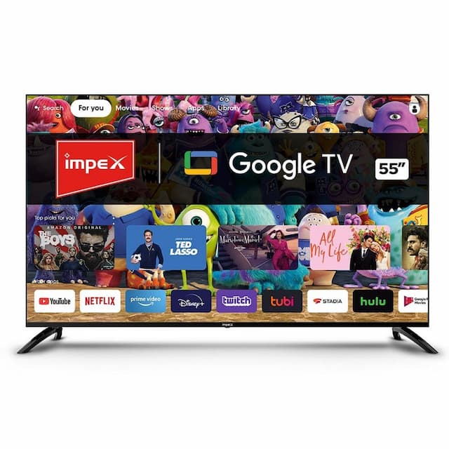 Impex 4K Ultra HD Android 11 Smart LED TV EvoQ 55S4RLC2 55 Inches