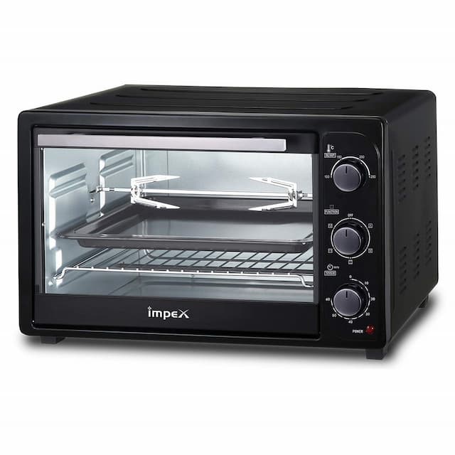 Impex IMOTG-28 Oven Toaster Grill with Convection & Rotisserie Function (28 Litre, Black)