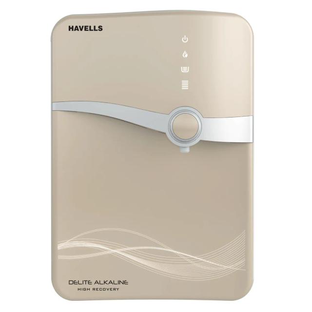 Havells Water Purifier Delite Alkaline High Recovery RO + UV + Alkaline