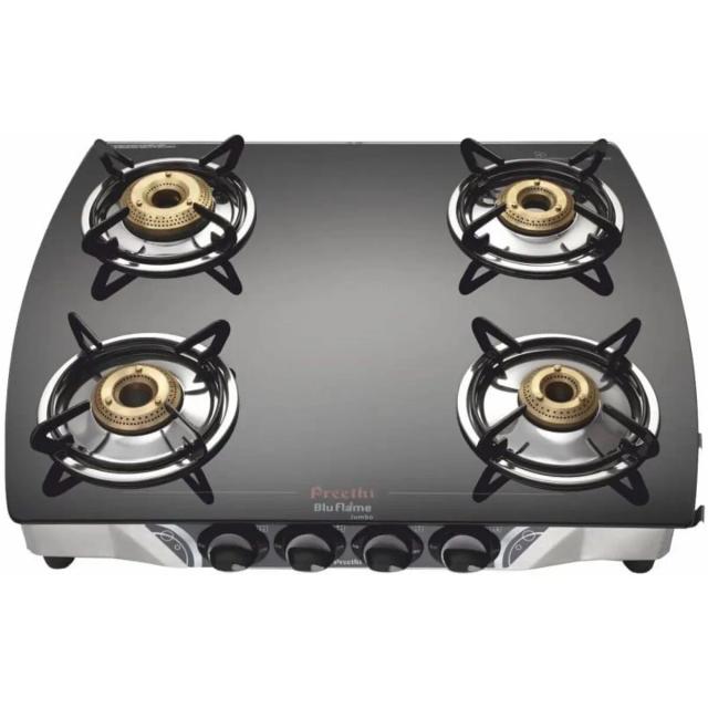 Preethi Blue Flame Jumbo 4 Burner Gas Stove