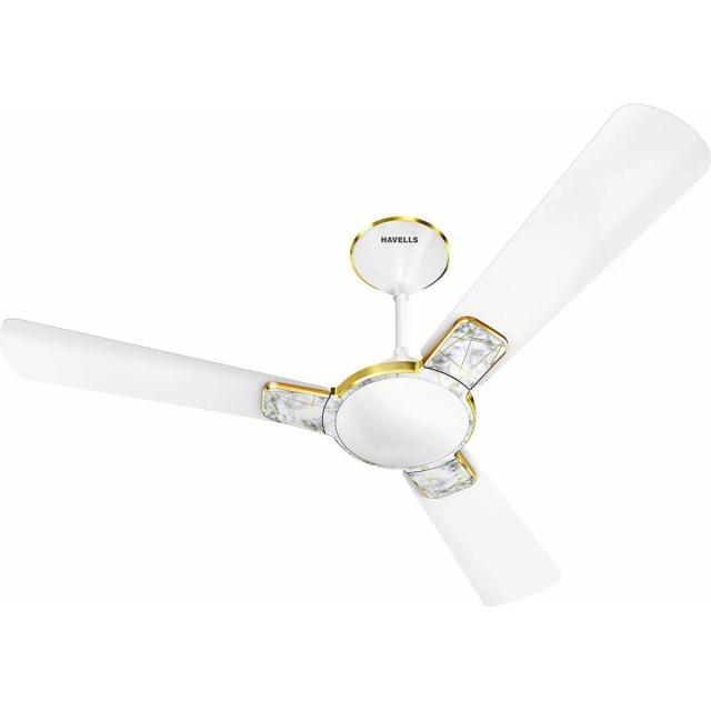 Havells Enticer Art NS 1200mm 3 Blade Ceiling Fan Stone Pearl White