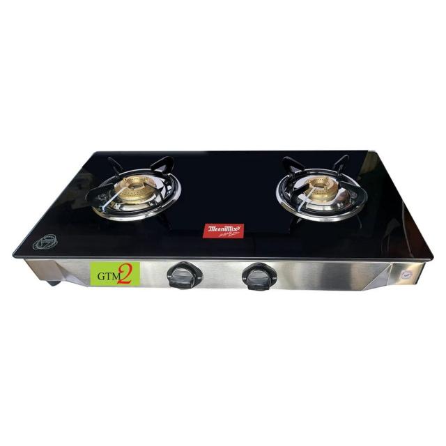 Meenumix Glass Top Gas stove GTM2 2 Burner