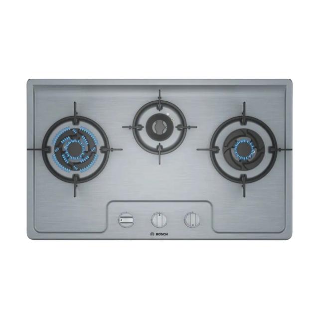 Bosch Gas hob 70 cm Stainless steel PMD83D51NX 3 Burner