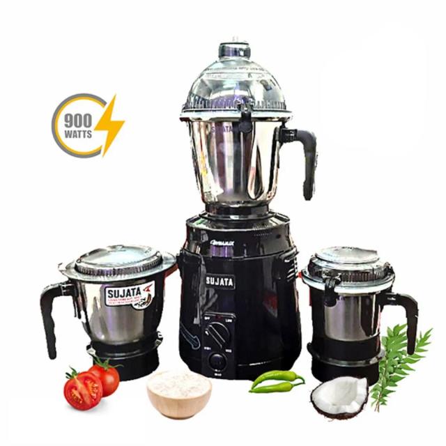 Sujatha Dynamix 3 Jar Mixer Grinder Black