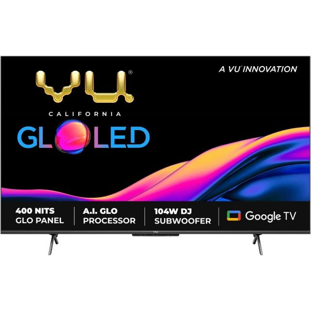 VU 4K Ultra HD Smart Google LED TV 55GloLED 139 cm (55 inch)