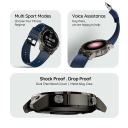 Pebble Endure 1.46" AMOLED Display Smart Watch,Glacier Blue
