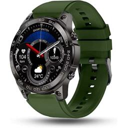 Pebble Endure 1.46" AMOLED Display Smart Watch,Military Green