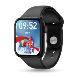 Pebble Frost 1.87'' Curved HD Display Smart Watch,Midnight Black