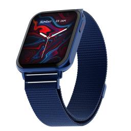 Fire Boltt King 1.78" AMOLED Display Stainless Steel Smart Watch,Blue