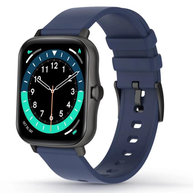 Pebble Cosmos Pro 1.7" HD display Smart Watch,Graphite Blue