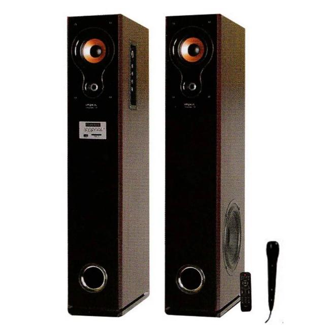 Impex Thunder T2 80 W 2.0 Bluetooth Tower Speaker With Fully Functional Remote Control (Black)