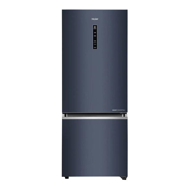 Haier 3 Star Bottom Mounted Frost-Free Double Door Refrigerator HRB-4053BGK-P 355 L