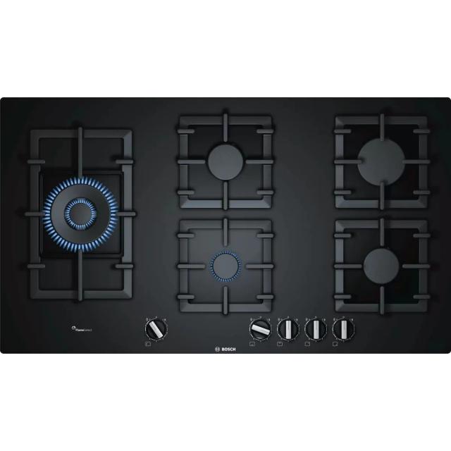 Bosch Gas hob 90 cm Tempered glass PPS9A6B90I 5 Burner